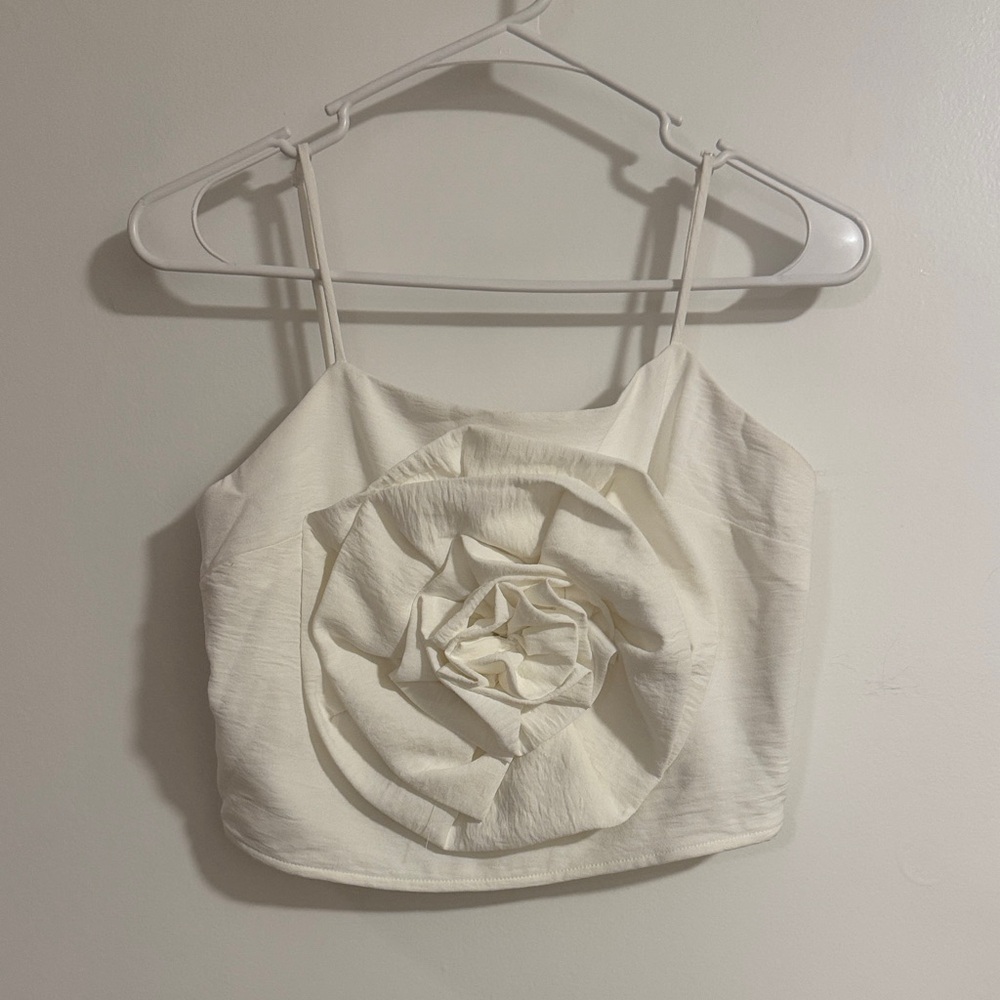 Elegant white Floral Top